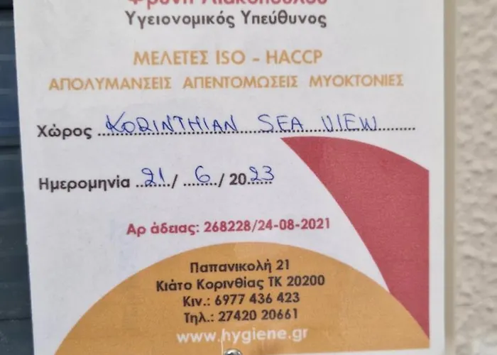 Korinthian Sea View Apartmán